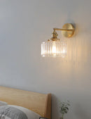 Axyaa Nordic Glass Wall Lamp with Rotary Switch - Minimalist LED Interior Lighting