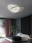 Axyaa Oval LED Ceiling Lights Dimmable Indoor Lighting for Modern Living Room Decor