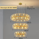 Axyaa Sun Flower Crystal Chandeliers: LED Pendant Lighting for Home Decor