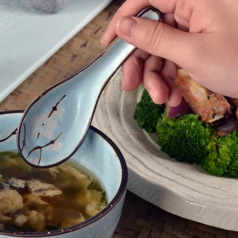 Axya Ceramic Spoon Set for Coffee, Milk, and Desserts