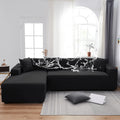Axyaa Solid Color Waterproof Sofa Cover, Elastic Fabric, Full Bag Design