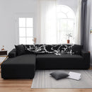 Axyaa Solid Color Waterproof Sofa Cover, Elastic Fabric, Full Bag Design