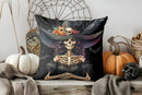 Axyaa Halloween Skeleton Ghost Swing Pillow Cover for Sofa Bedroom Car