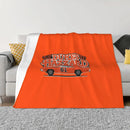 Axyaa General Lee Dukes of Hazzard Throw Blanket, Multi-Purpose Weighted Summer Blanket