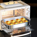 Axyaa Stainless Steel Deep Tray Oven Baking Pot BBQ Plate Kitchen Tools