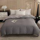 Axyaa Cotton Twill Quilt Cover - Single Size Solid Color Pure Cotton Bedding