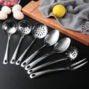 Axyaa Stainless Steel Kitchenware Set - Pots, Spatula, Spoon, Colander, Utensils