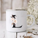 Enamel Creative Coffee Cups Vintage Design by Axyaa