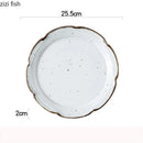 Axyaa Ceramic Shallow Plate Set for Stylish Dining Experience