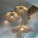 Axyaa Petal Chandelier Fabric Flower Pendant Light - Stylish Hanging Lamp for Home Décor