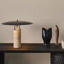 Axyaa Glass Table Lamp LED Desk Nightstand Minimalist Cave Stone Luxury Lighting