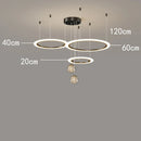 Axyaa LED Chandeliers: Modern Pendant Lamps for Living and Dining Room Lighting