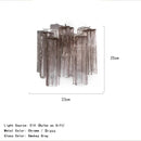 Axyaa Smokey Gray Glass Hanging Chandeliers for Dining Living Room Loft Bedroom