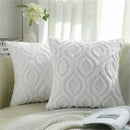 Axyaa Plush Pillow Covers 45x45cm & 50x50cm - Soft Cotton Sofa Cushion Case