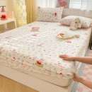 Axyaa Cartoon Fish Printed Cotton Fitted Bed Sheet - Single/Queen/King Sizes