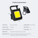 Axyaa LED Lantern Flashlight Keychain USB Rechargeable Compact Outdoor Emergency Light