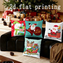 Axyaa Christmas Cartoon Pillow Covers: Sofa, Bedroom, Car, Rectangular Cushion Cover
