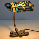 Axyaa Dragonfly Tiffany Glass Table Lamp - Baroque Style Bedroom Lighting
