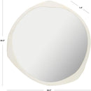 Axyaa Sayori Ivory 38" Wall Mirror for Bedroom Living Room Entryway