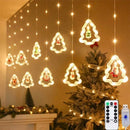 Axyaa Christmas LED Star Curtain Lights: Festive Room & Garden Atmosphere Lighting