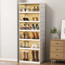 Axyaa Drop Front Shoe Storage Box Organizer Cabinet Rack