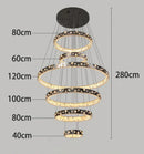 Axyaa LED Chandelier for Modern Dining Room - Indoor Ceiling Lighting