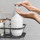 Axyaa Stainless Steel Shower Shelf with Hooks: Space-saving Storage Solution for Bathroom and Kitchen