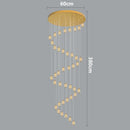 Axyaa Crystal LED Pendant Chandelier for Home Dining Living Room Decor