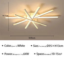 Axyaa Fan-shaped LED Ceiling Light for Modern Home Decor & Lighting Fixtures