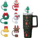 Axyaa 10mm Straw Cap Set for Stanley Tumbler Cup - 6pcs, Thermal Insulation, Christmas Gift