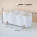 Axyaa Cosmetics Storage Box Dust-proof Makeup Organizer for Bathroom Jewelry Swabs Pads