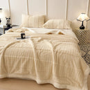 Axyaa Three-Layer Wool Bed Blankets for Cozy Nights