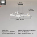 Axyaa Nordic Light Luxury LED Chandelier - Modern Black/Gold Butterfly Design