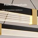 Axyaa Acrylic LED Pendant Lights for Dining Table Chandeliers
