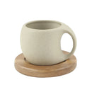 Axyaa Ceramic Espresso Cup Saucer Set Modern Art Tea Mug Couple Gift