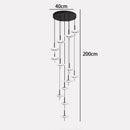 Axyaa Nordic Stair Chandelier Pendant Lights for Living Room and Dining Room