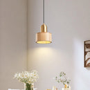 Axyaa Nordic LED Pendant Lamp Walnut Copper Hanging Light Fixtures