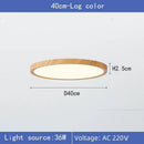 Axyaa Wood Grain LED Ceiling Light: Ultra-thin 3 Colors.
