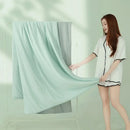 Axyaa Silk Ice Cream Quilt - Summer Cool, Washable, Thin, and Solid Color
