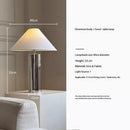 Axyaa Bamboo Hat Floor Lamp: Modern Stainless Steel, Chinese Style, Bedroom Study Decor