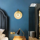 Axyaa Minimalist Glass Wall Lamp LED Sconces for Bedroom and Living Room