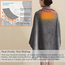 Axyaa Double-Sided USB Electric Shawl Blanket: 3 Heating Levels, Foldable & Thick Winter Wearable