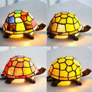 Tiffany Glass Turtle Night Light Lamp for Kids Room Desk Decor Axyaa Brand