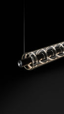 Axyaa Glass Pendant Lamp Line - Elegant Minimalist Design for Dining Room & Restaurant