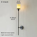 Axyaa Brass Marble Wall Lamp LED Luxury Home Decor Bedroom Wall Hanging