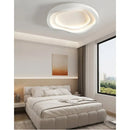 Axyaa Modern White Circular Ceiling Light for Bedroom and Living Room