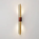 Axyaa Wood Sconce Wall Lights: Gold Black Metal, G9 Bulb, Atmosphere Deco