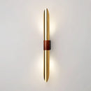 Axyaa Metal Wall Lights, Parlor Bedroom Sconce, Imitation Wood Lamp