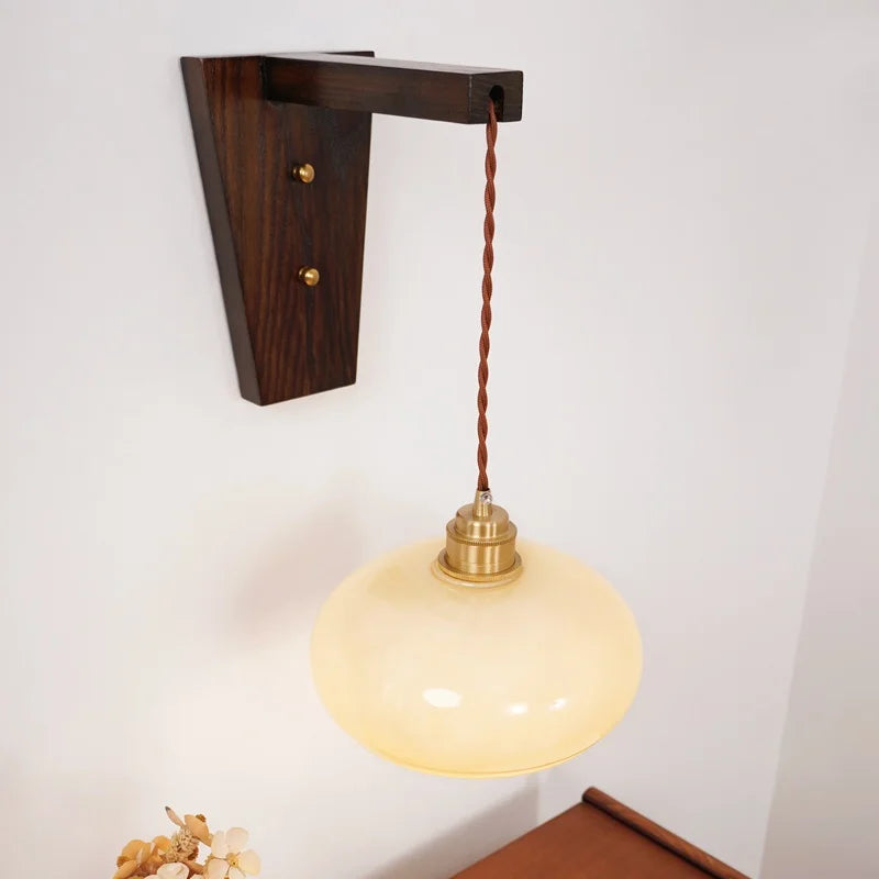 Axyaa Modern LED Glass Wall Sconce Nordic Stair Light Fixture