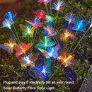 Axyaa Solar LED Butterfly Fiber Optic Outdoor Garden Light